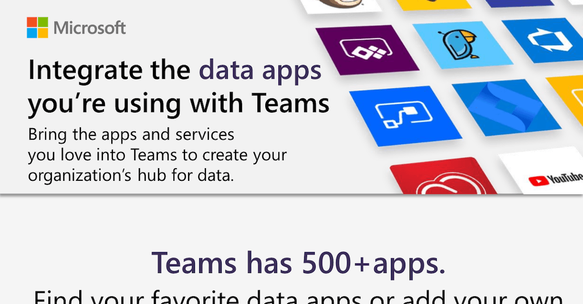 Integrate data apps with Teams